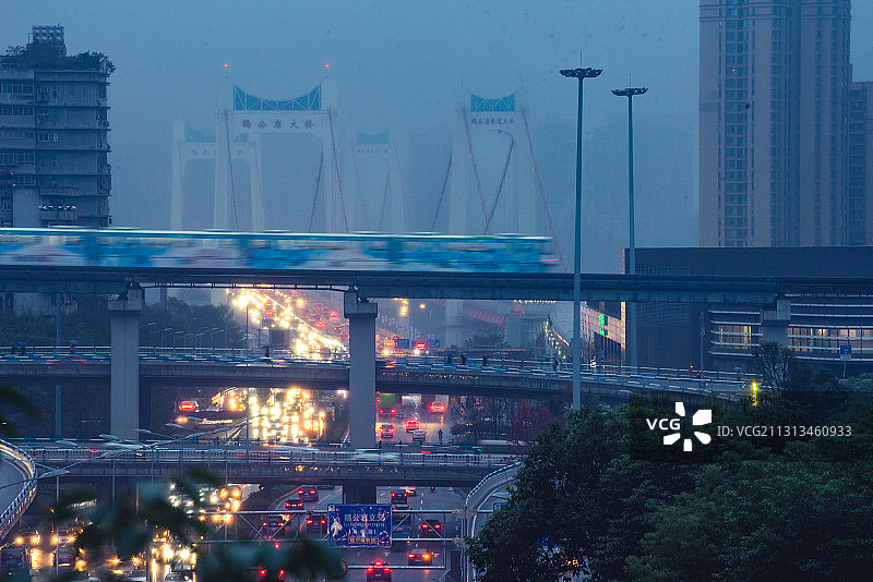 重庆立交桥——鹅公岩立交图片素材