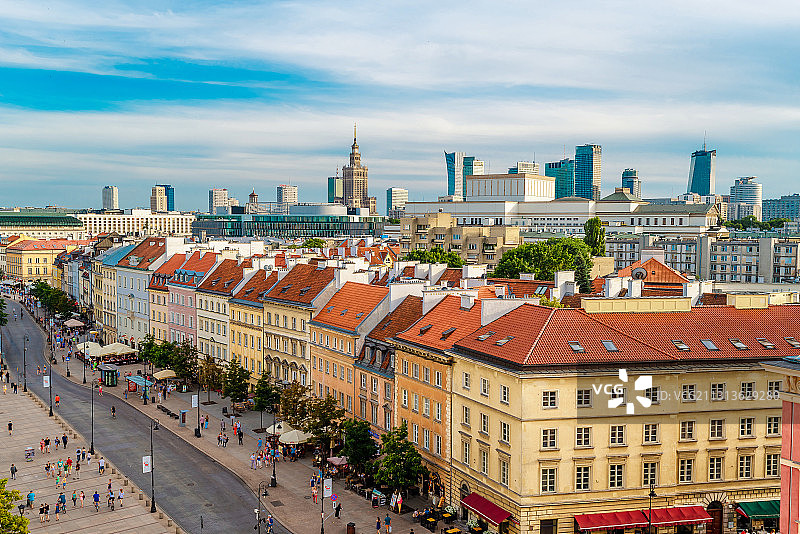波兰华沙城市风光图片素材
