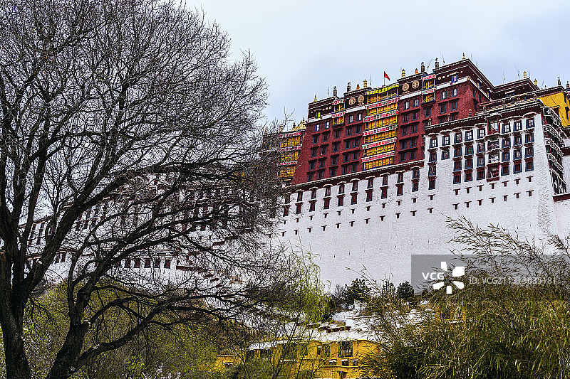 西藏拉萨布达拉宫风光图片素材
