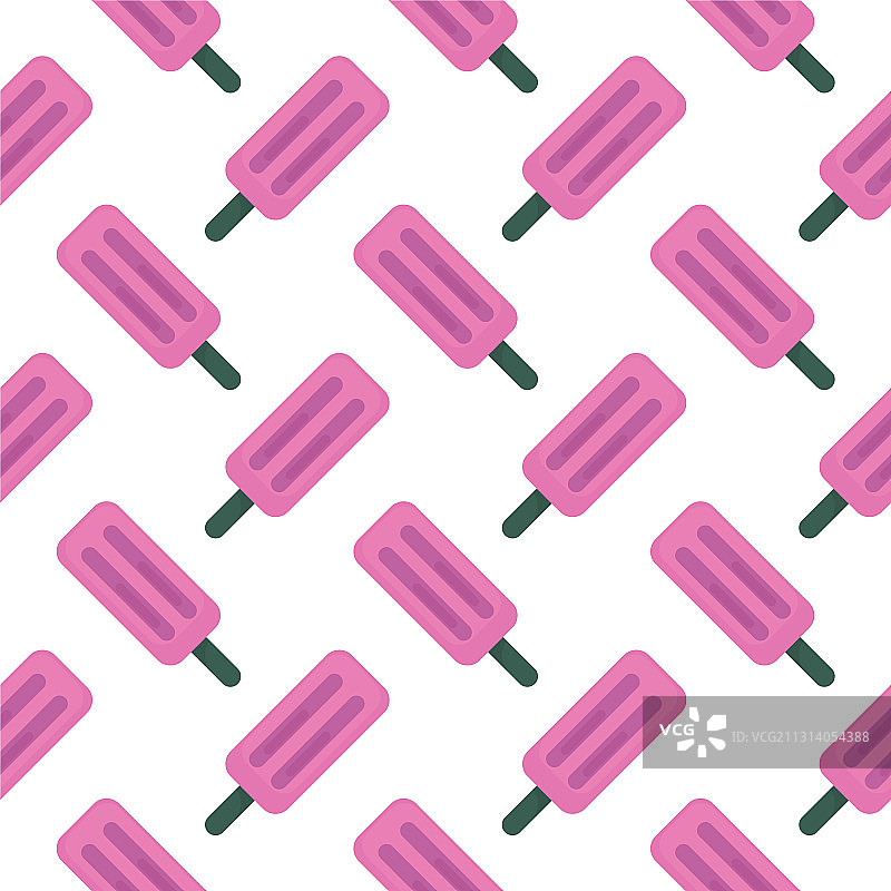 可爱的粉色冰淇淋无缝图案上的白色图片素材