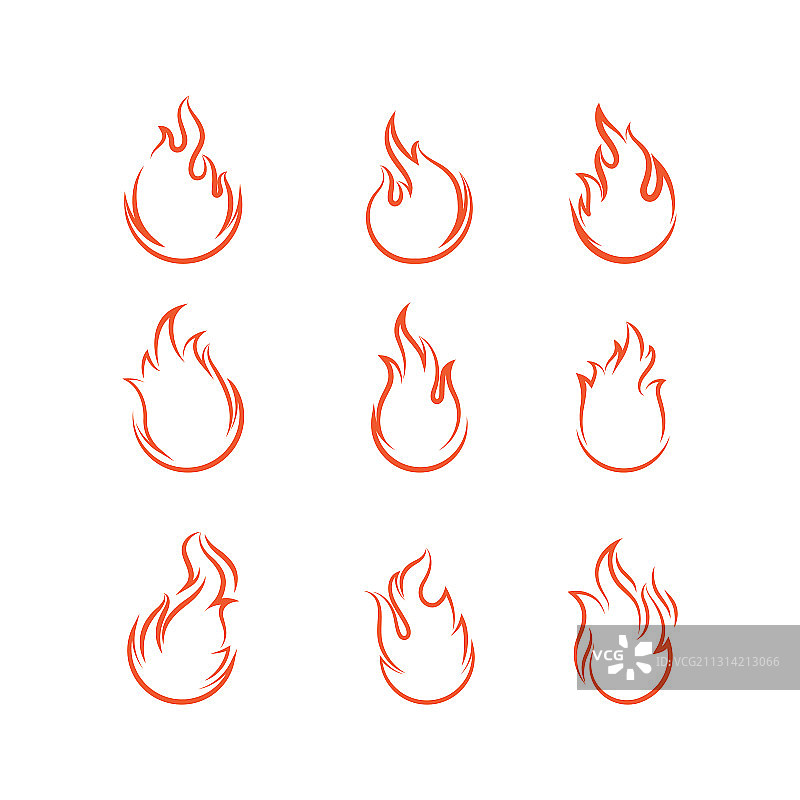 火焰图标火焰设计图片素材