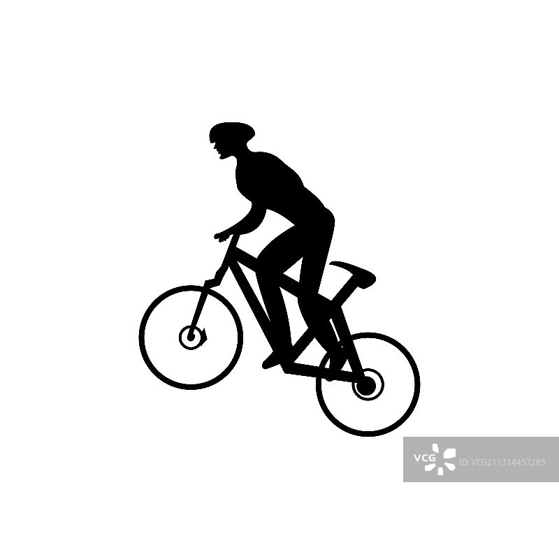 山地自行车运动标志设计图片素材