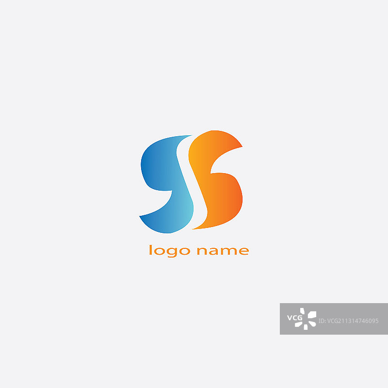 字母logo创意色彩渐变设计图片素材