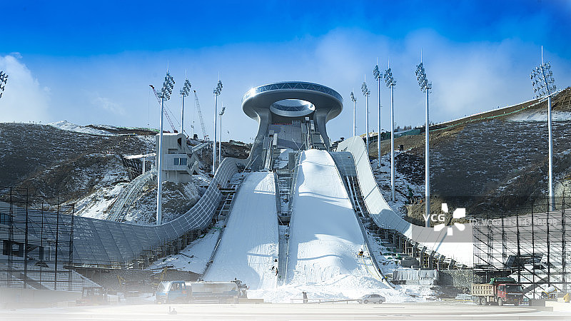 国家跳台滑雪中心--雪如意图片素材
