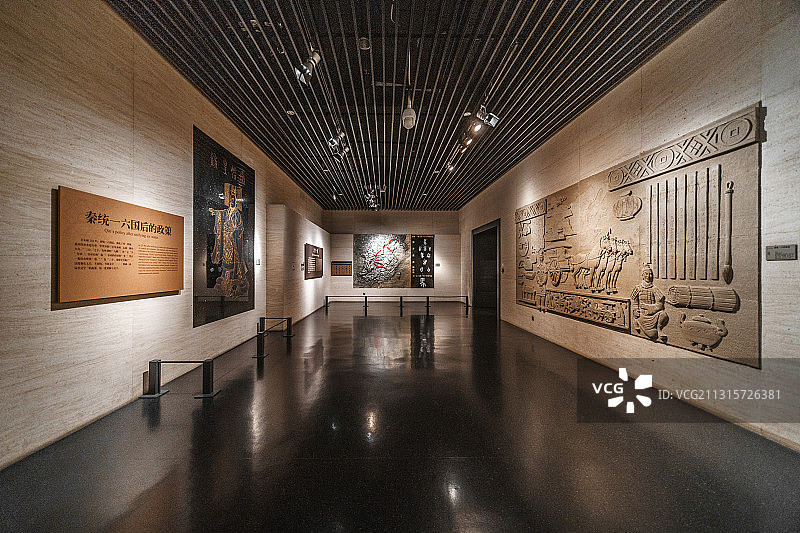河南安阳中国文字博物馆室内展厅图片素材
