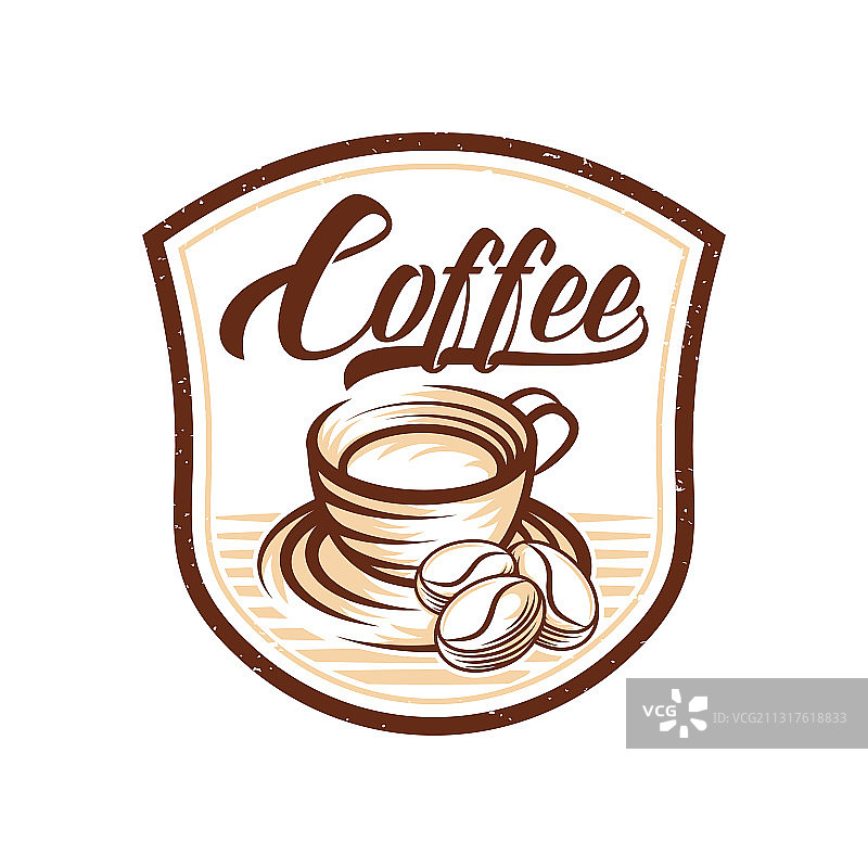 咖啡标志设计复古复古的咖啡标志图片素材