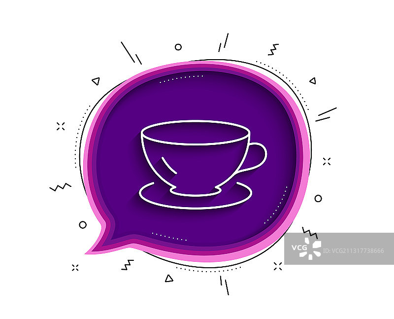 茶杯线图标咖啡饮料标志图片素材