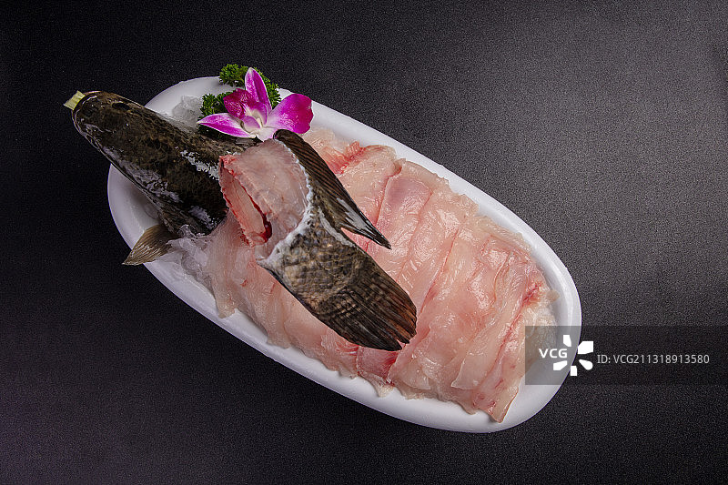 火锅菜鱼肉片图片素材