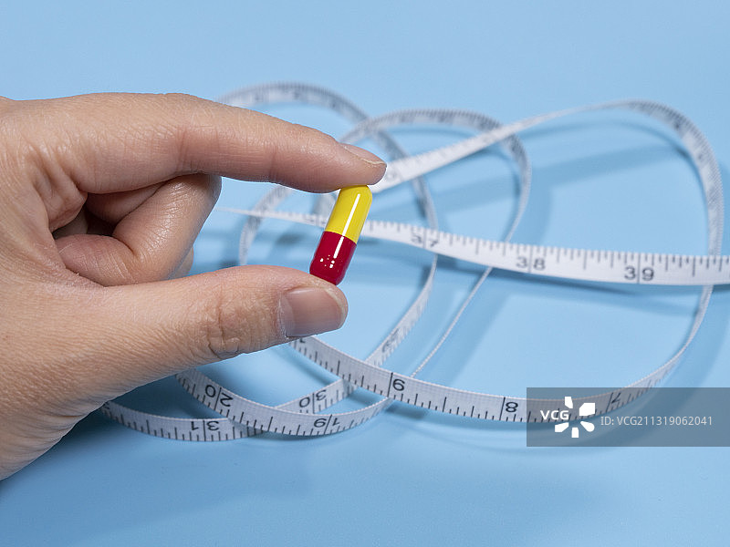 吃药打针控制体重控制肥胖减肥药物图片素材