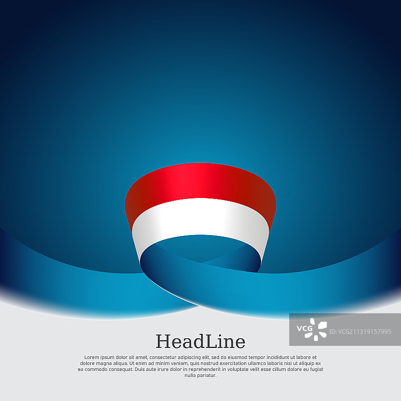 印度尼西亚国旗背景波浪缎带印度尼西亚图片素材