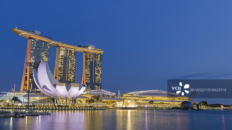 新加坡滨海湾酒金沙店图片素材