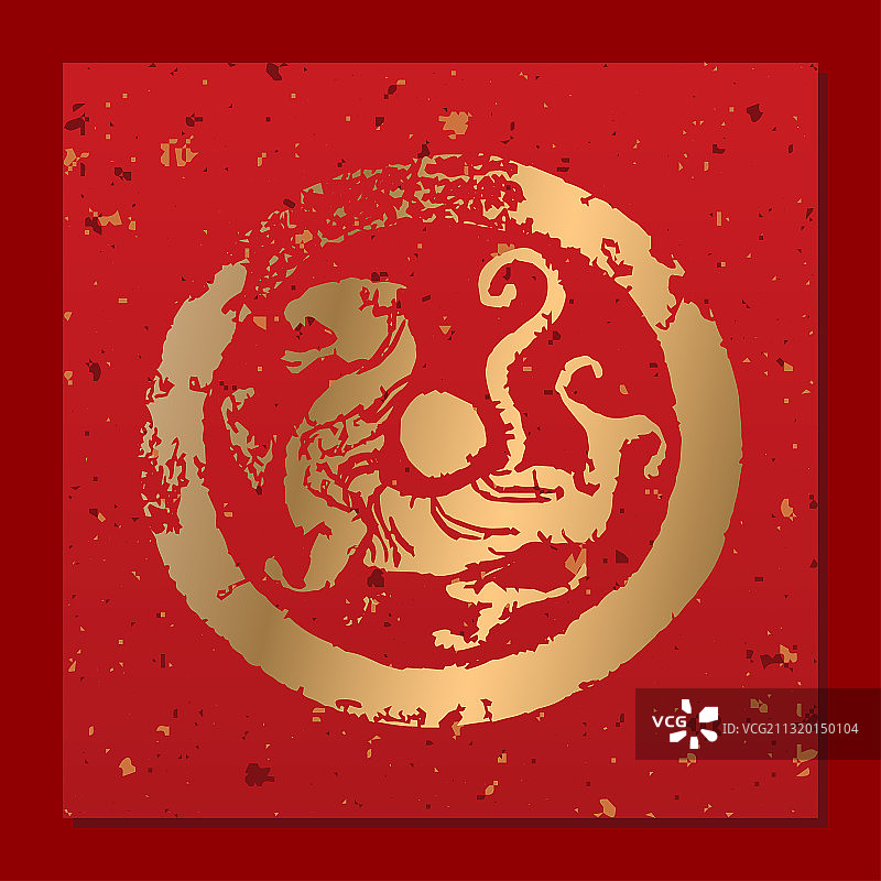 中国红传统纹样装饰图封面包装背景图片素材