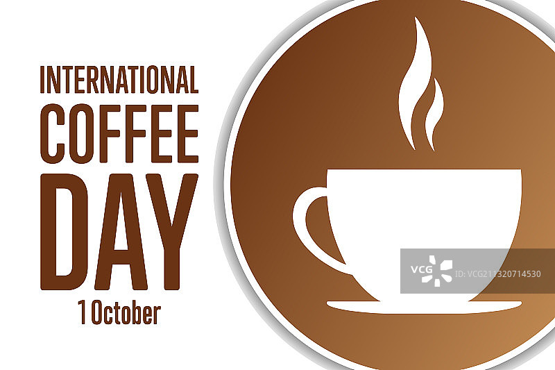 国际咖啡日10月1日假日图片素材
