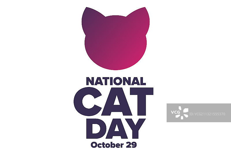 国家猫日10月29日假日概念图片素材