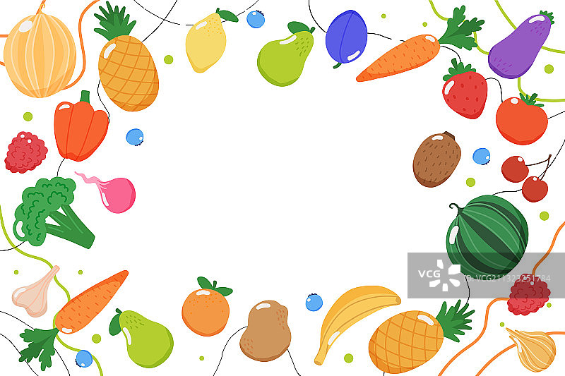 水果和蔬菜背景图片素材