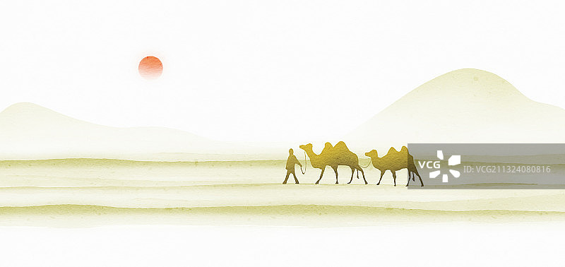 沙漠骆驼图片素材