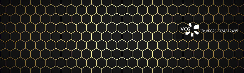 几何多边形头部抽象的黑色和金色图片素材