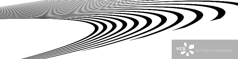 抽象波浪起伏的线条要素图片素材