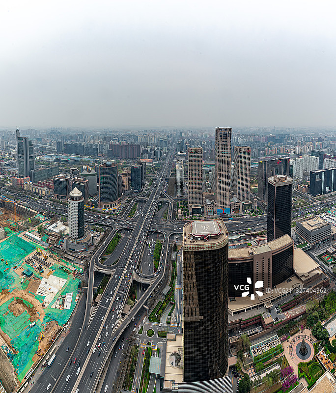 北京国贸城市天际线图片素材