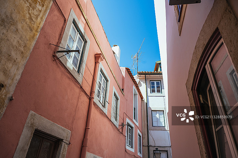 葡萄牙里斯本粉色建筑图片素材