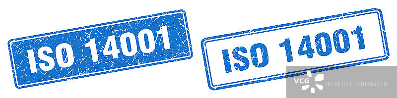 iso14001邮票套装iso14001方形垃圾标志图片素材