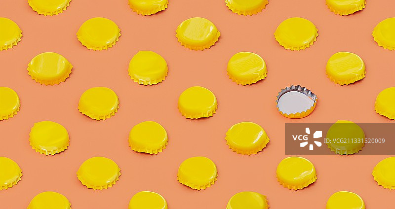 西班牙蓬特韦德拉，黄色背景下的糖果全帧照片图片素材