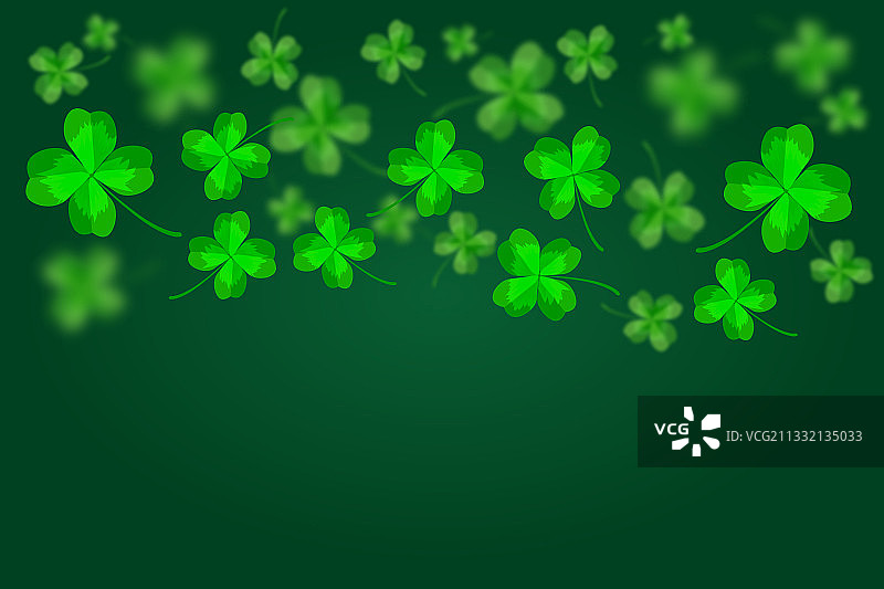 绿色快乐的圣帕特里克节背景图片素材