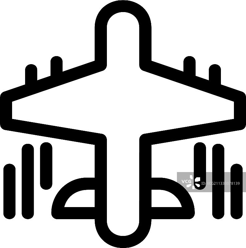 飞机图标或标志孤立标志符号图片素材