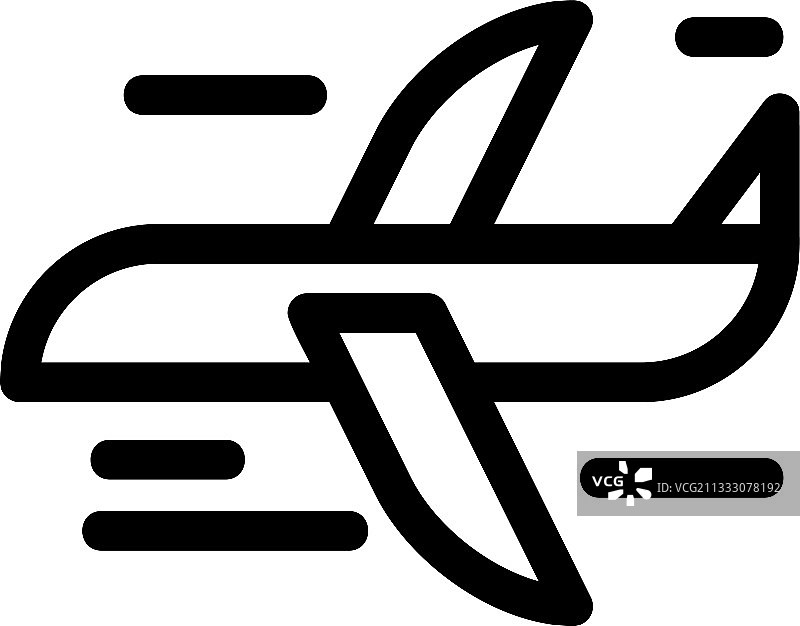 飞机图标或标志孤立标志符号图片素材