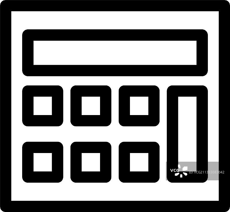 计算器图标或标志孤立符号符号图片素材