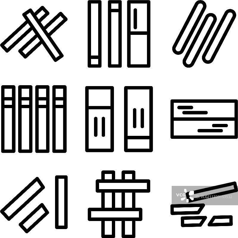 木材标志或标志孤立标志符号图片素材