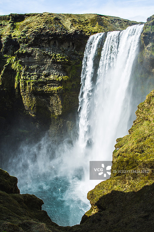 冰岛瀑布美景图片素材