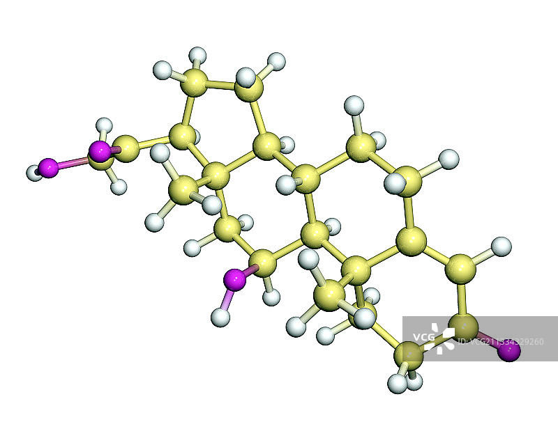 皮质甾酮激素分子图片素材