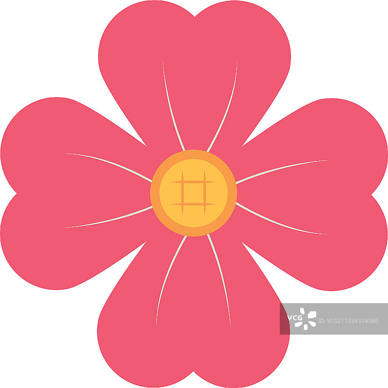 图标粉色花朵五颜六色的设计图片素材
