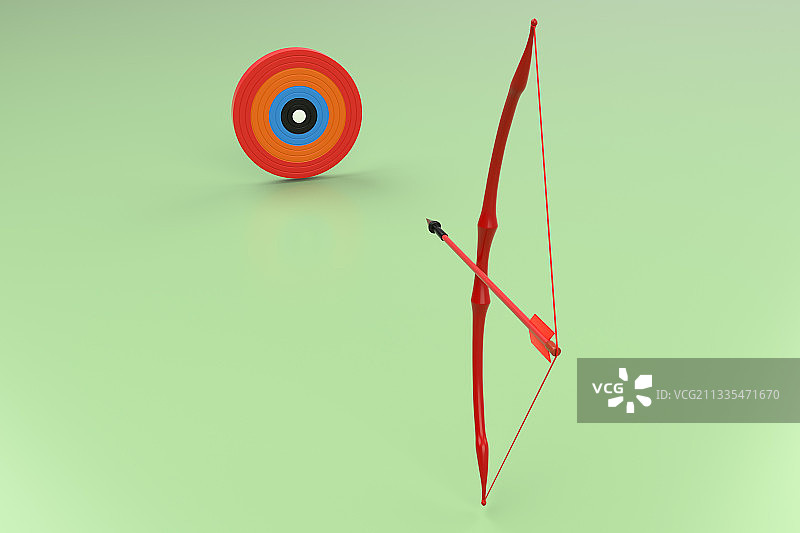 3D渲染各种不同风格的弓箭图片素材