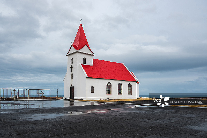 冰岛的教堂图片素材