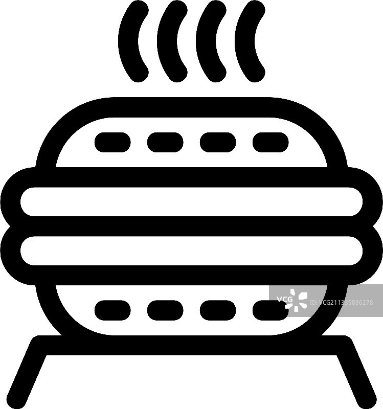 汉堡图标或标志孤立标志符号图片素材