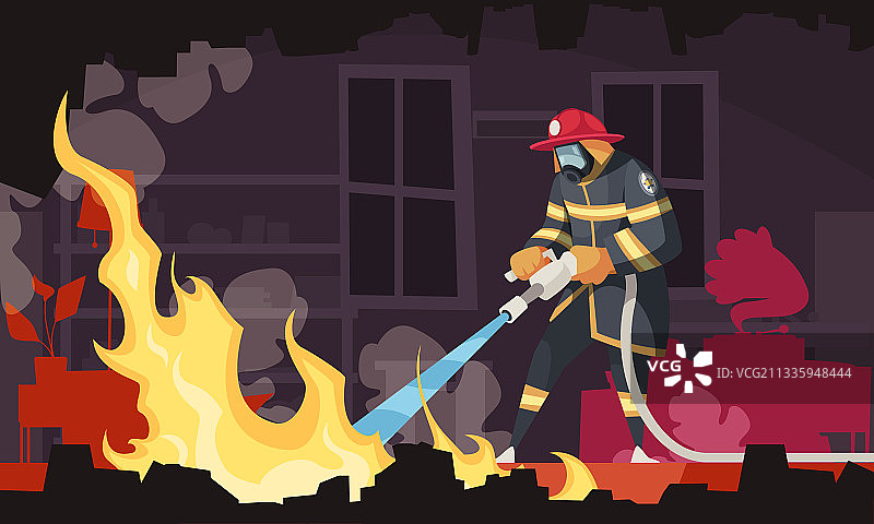 卡通firefigher图片素材
