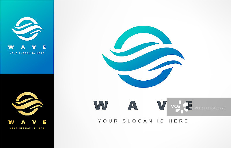 波浪标志水设计图片素材