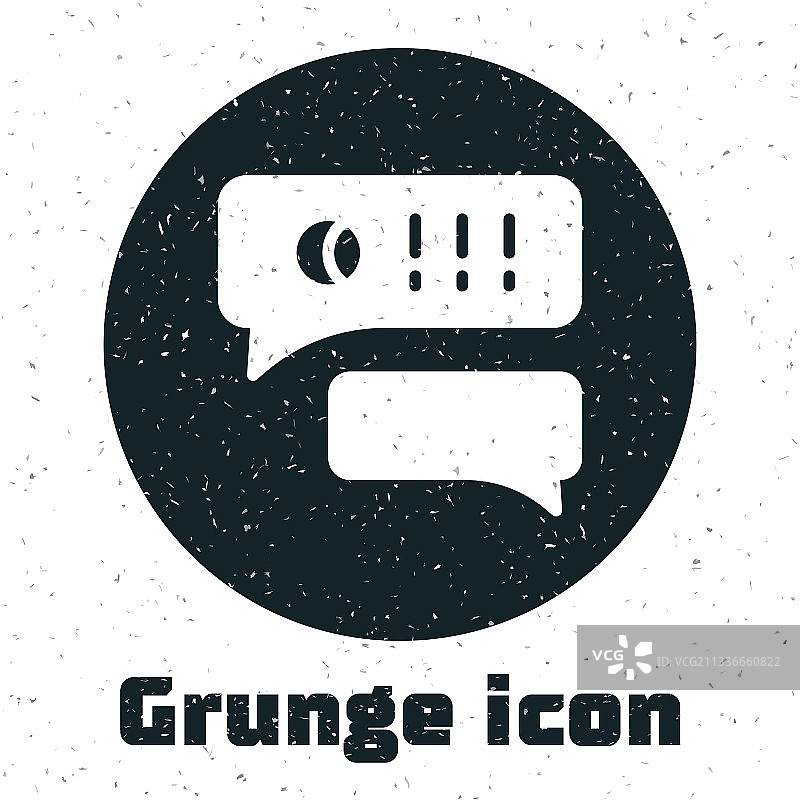 Grunge演讲气泡聊棒球游戏图标图片素材