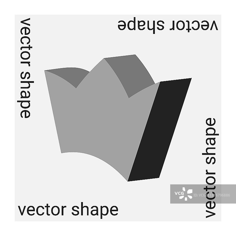 普遍流行的几何形状孤立在灰色图片素材
