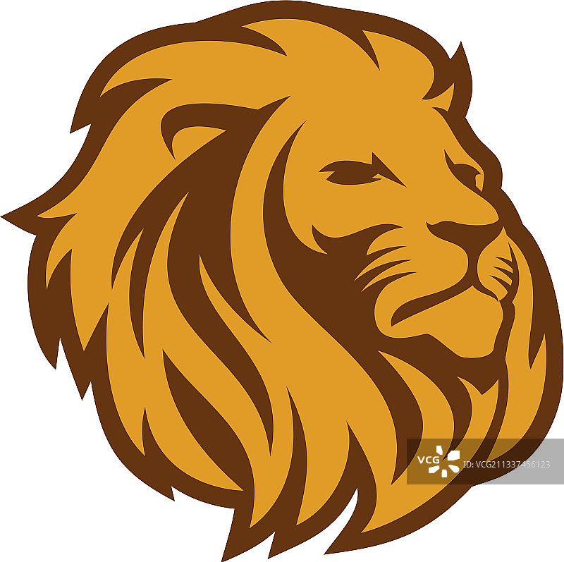 狮头标志设计模板图片素材