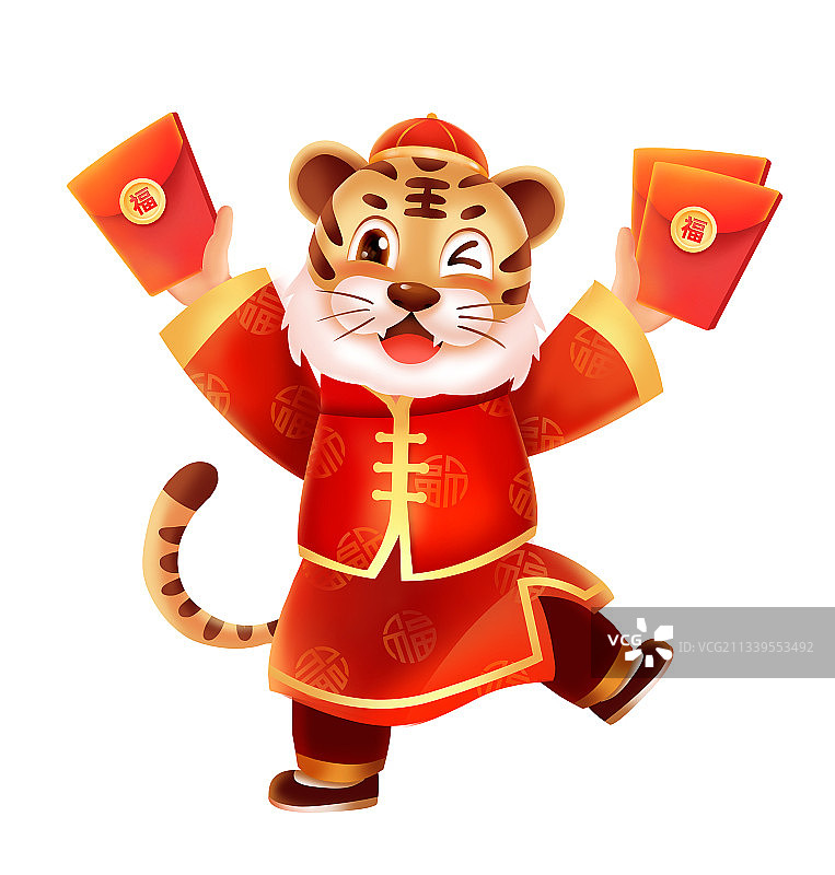 中国传统文化 十二生肖 老虎图片素材