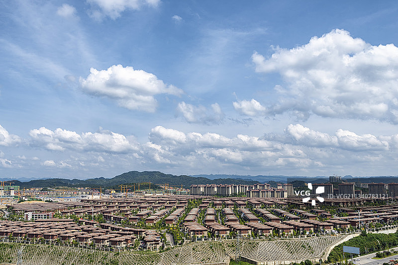 贵州省龙里县中铁国际生态城全景图片素材