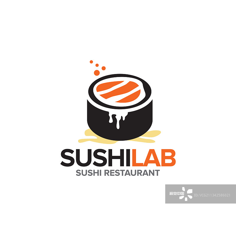 寿司实验室logo设计模板图片素材