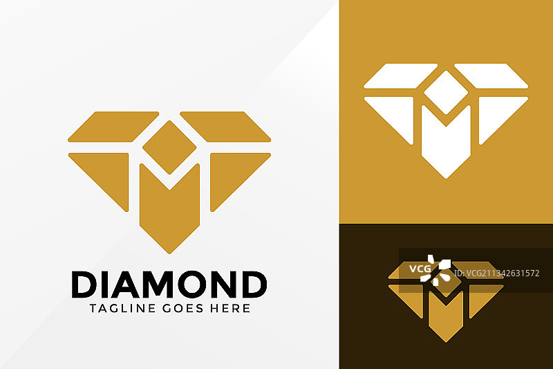 字母m钻石珠宝标志设计品牌图片素材