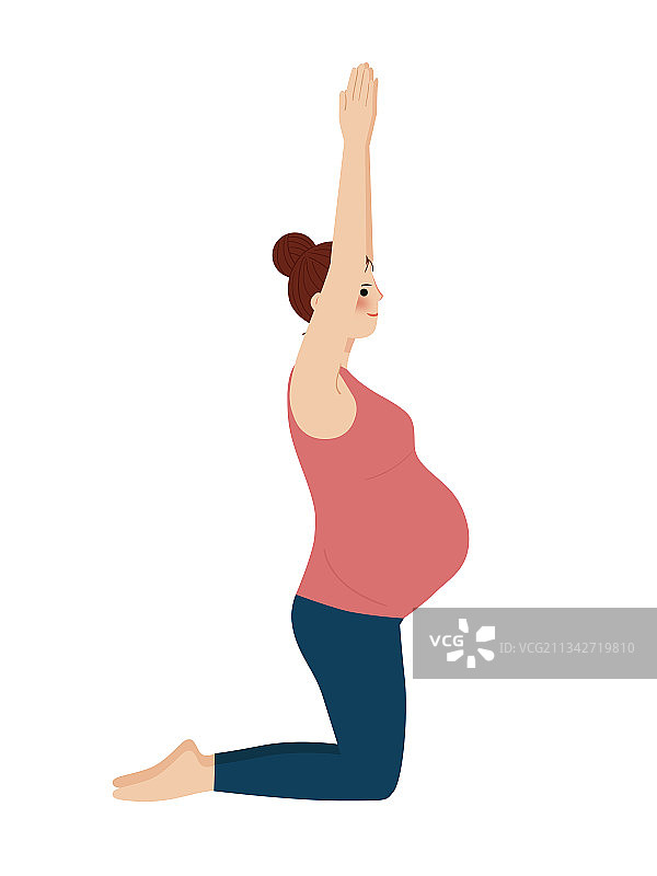 孕妇瑜伽图片素材
