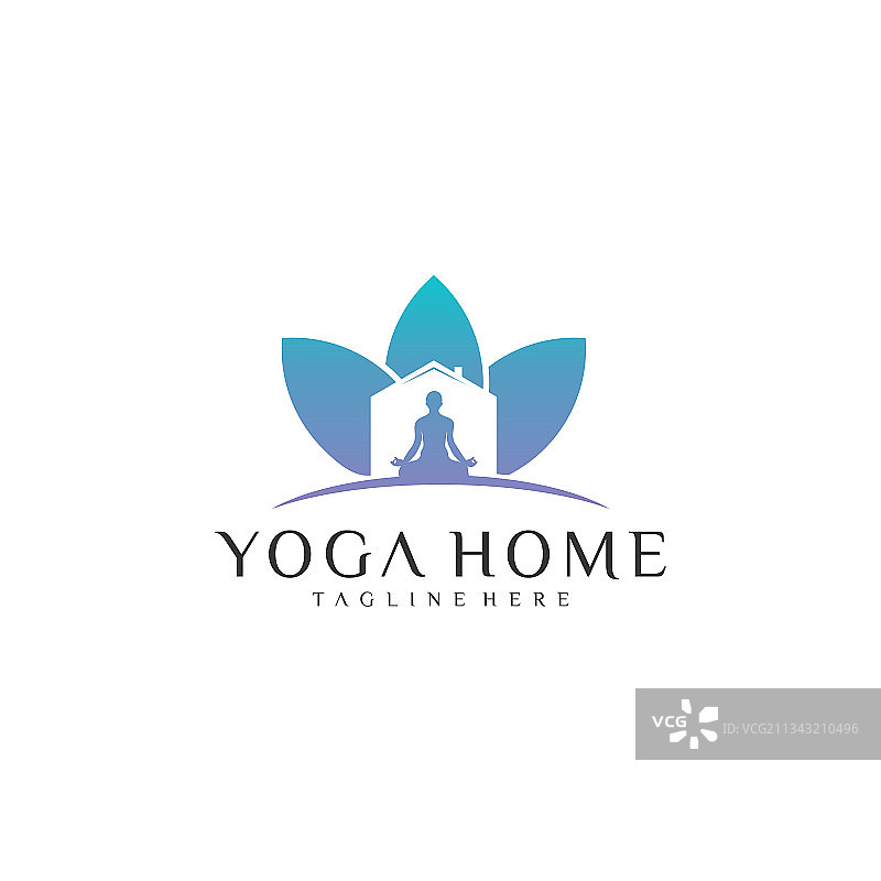 瑜伽家logo模板设计瑜伽中心logo图片素材