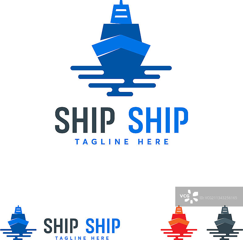 船舶旅游标志设计概念船舶运输图片素材