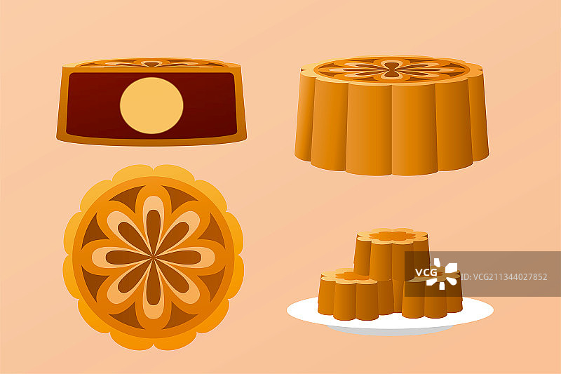 中秋节月饼插图素材图片素材